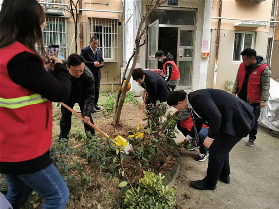 馨康苑社區(qū)黨總支開展“結(jié)對共建”義務(wù)植樹活動(dòng)