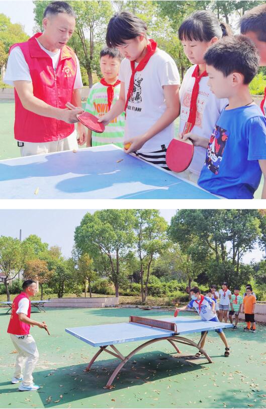 快樂暑假 玩轉乒乓 民主村開展青少年乒乓球實戰(zhàn)練習
